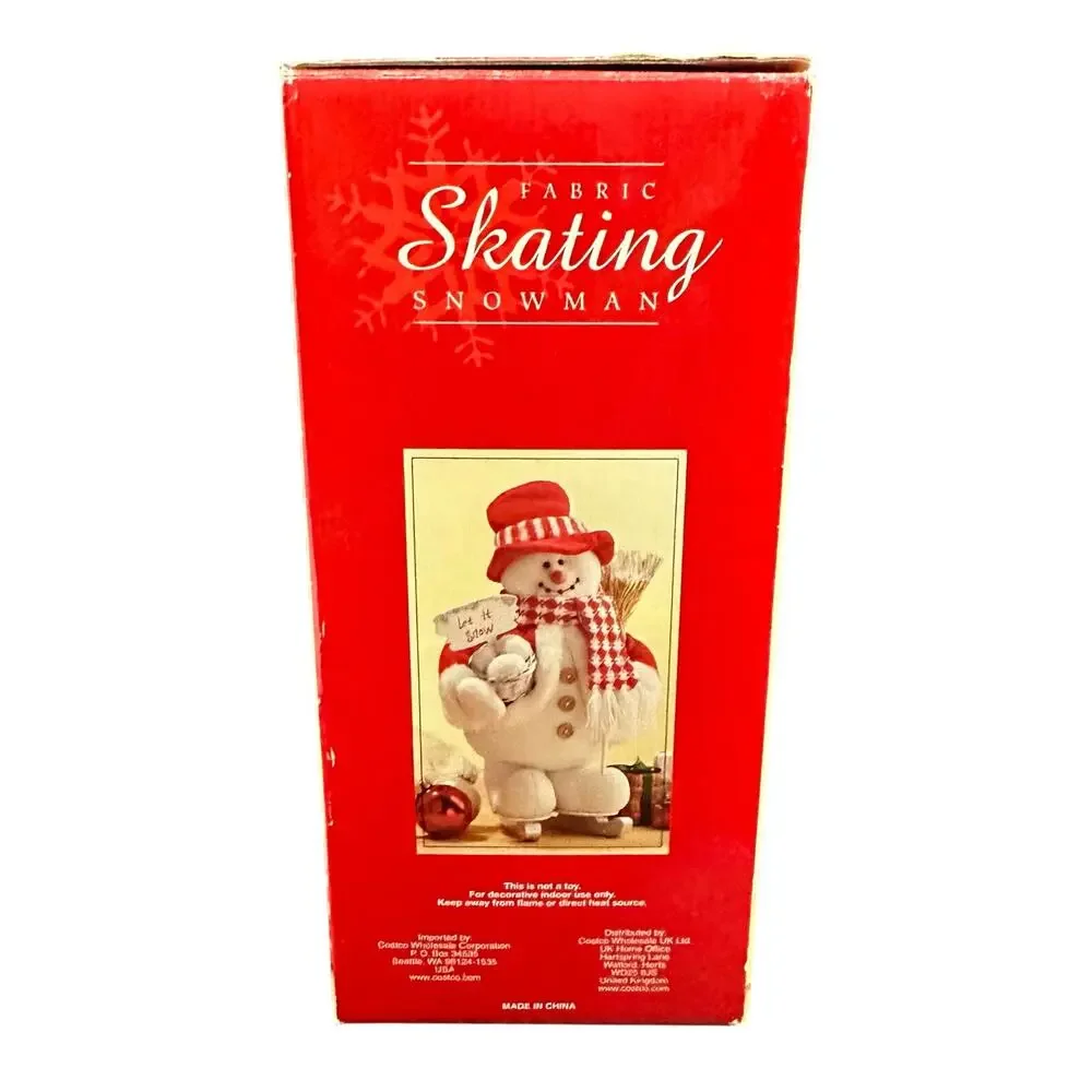 Fabric Skating Snowman Figure by Costco
